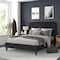 Flash Furniture Charcoal Queen Fabric Upholstered Platform Bed HG-3WPB21-Q03-Q-BK-GG - alternate 1